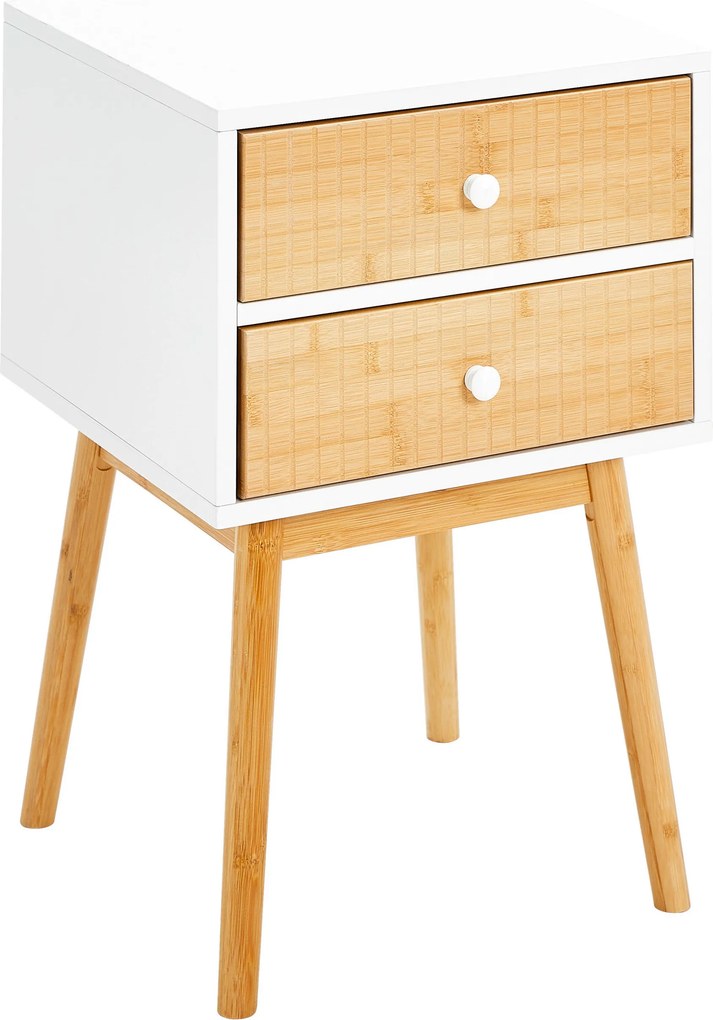 XXXLutz NOČNÝ STOLÍK, borovica, prírodná farba, biela, 40/61,5/40 cm Xora - Online Only spálne - 007968030502