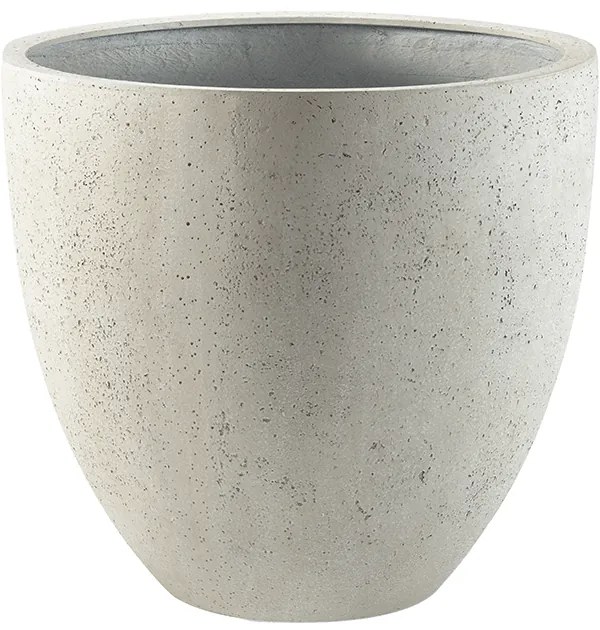 Kvetináč Grigio Egg pot antique concrete biely 32x29 cm