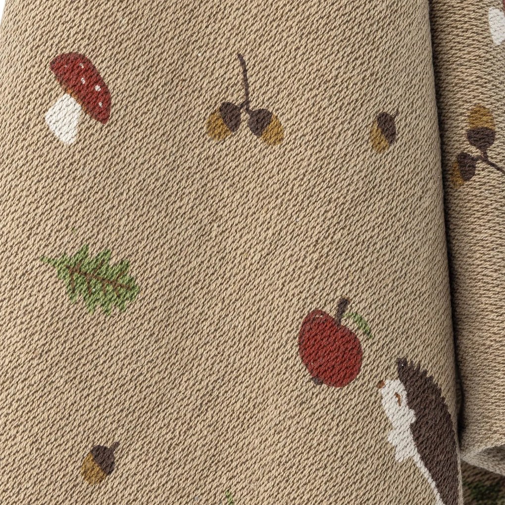 Bloomingville Prehoz z recyklovanej bavlny Fall Brown 130 x 160 cm