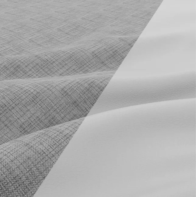 Sedacia súprava FORESTA ULL v tvare U sivá / biela