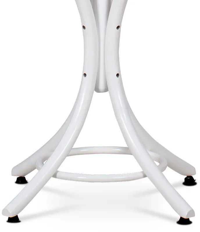 Autronic - Vešiak drevený stojanový, masív topoľ a breza, biely matný lak, výška 185 cm - F-2059 WT