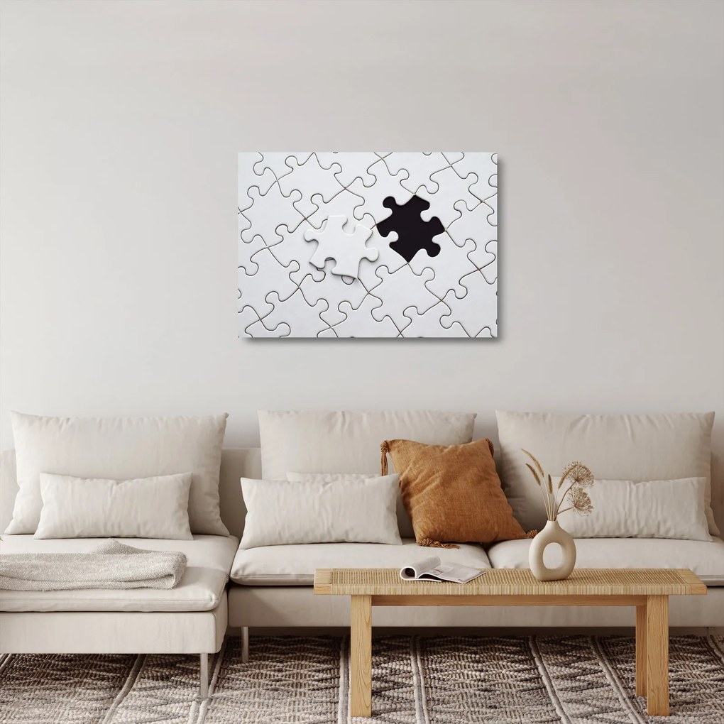 Sklenený obraz puzzle (70x50 cm)