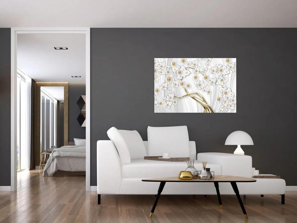 Obraz - Strom so zlatým dekorom (90x60 cm)