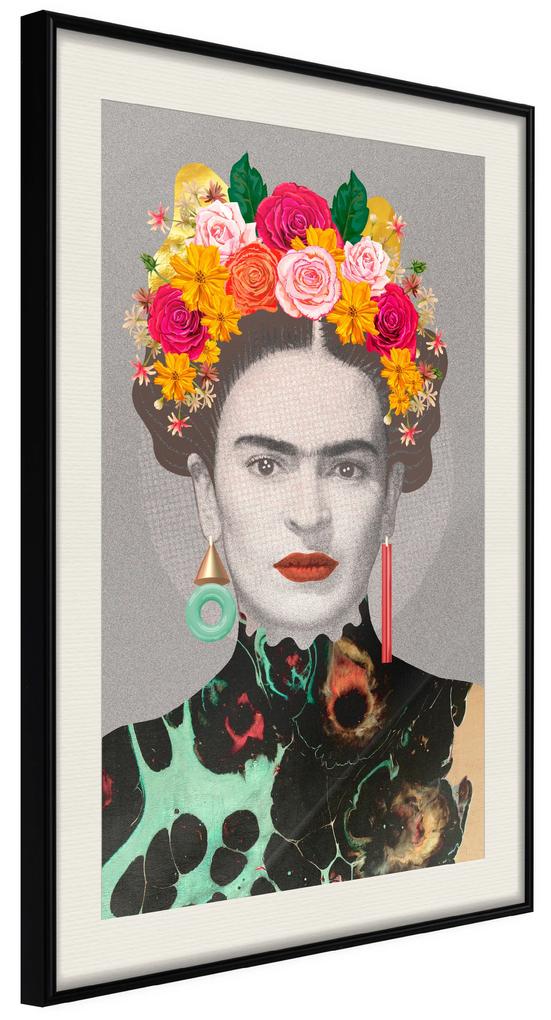 Artgeist Plagát - Majestic Frida [Poster] Veľkosť: 30x45, Verzia: Čierny rám