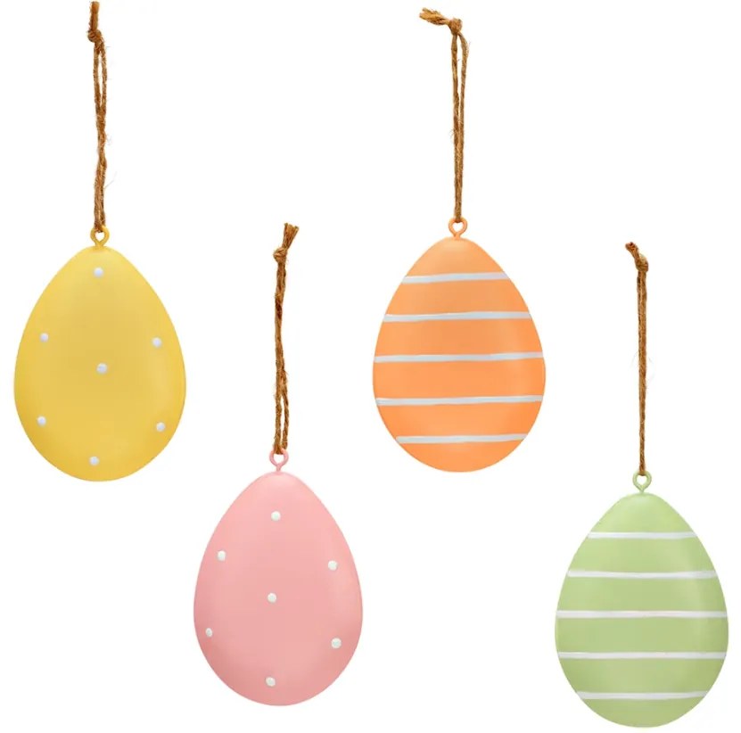 Závesné kovové vajíčko PASTEL EGG - viac farieb Farba: Zelená