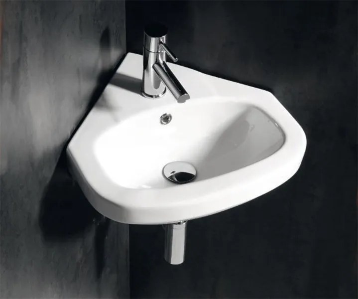 Aqualine Aqualine, VITROYA keramické umývadlo rohové 46x46cm, VT145