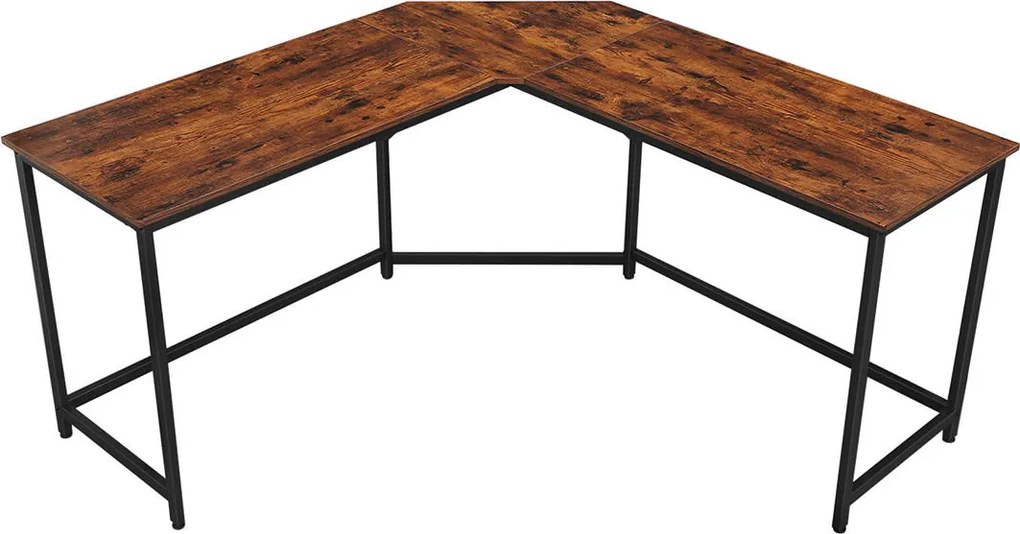 XXXLutz ROHOVÝ PÍSACÍ STÔL, hnedá, čierna, 149/149/75 cm Boxxx - Online Only kancelárie - 002543000106