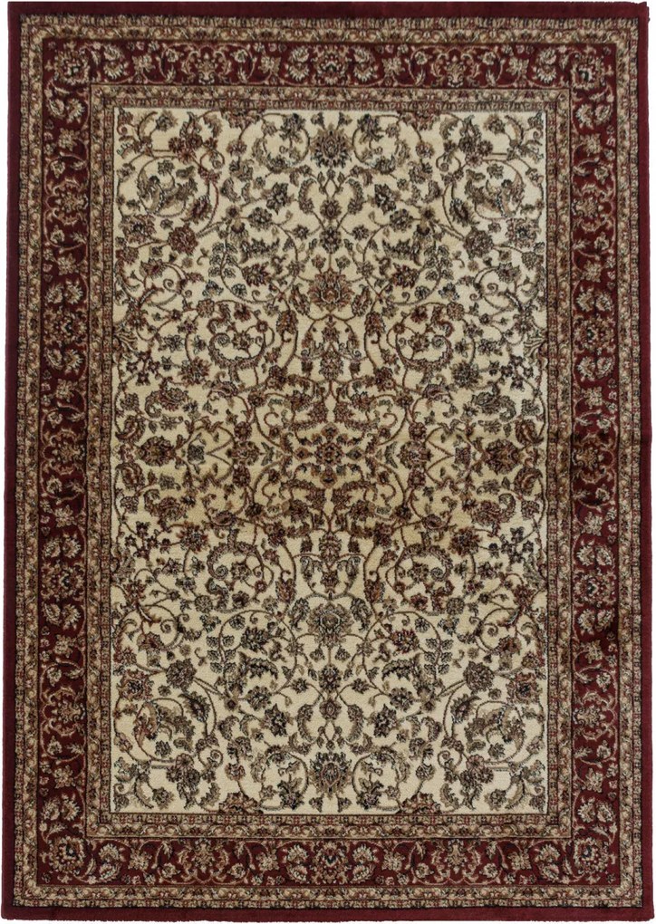 Ayyildiz, Kusový koberec Kashmir 2604 cream, 240x340, červená, chodba / predsieň