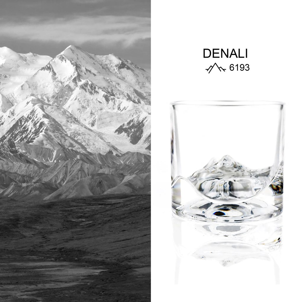Sklenené poháriky na whisky Denali 2 ks