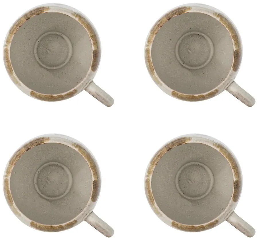 Šálky v súprave 4 ks na cappuccino z kameniny 200 ml Jade – Bloomingville
