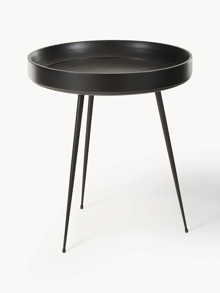 Okrúhly pomocný stolík z mangového dreva Bowl