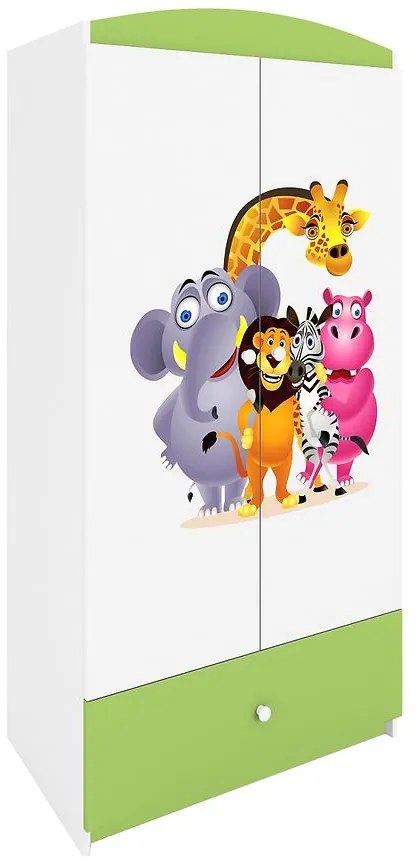 Skriňa Babydreams Zelená – Zoo