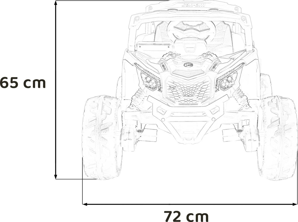 Ramiz Štvorkolka ATV CAN-AM Maverick ružová