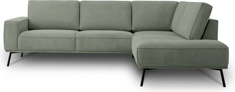 Zelená ženilková rohová pohovka (pravý roh/do L) Amsterdam – Scandic