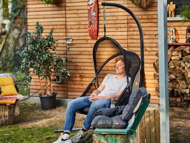 SIENA GARDEN Závesné kreslo YOBAYA (čierna) (100333538)