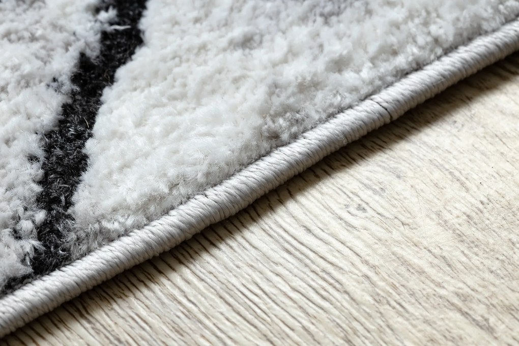 Moderný koberec COZY Lina,  geometrický , mramor - Štrukturálny,  dve vrstvy rúna, šedá