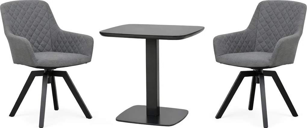 Doppler PICASO PARIS LIKA-TEX® otočné sivé - záhradná súprava 2+1