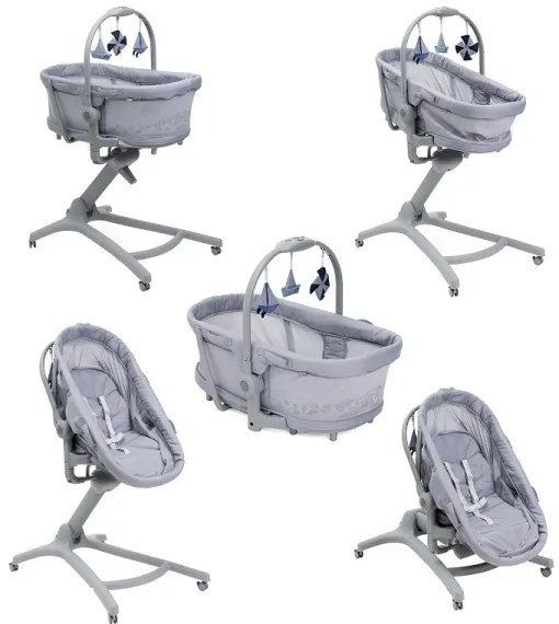 Chicco - Detská postieľka 5v1 BABY HUG PRO šedá