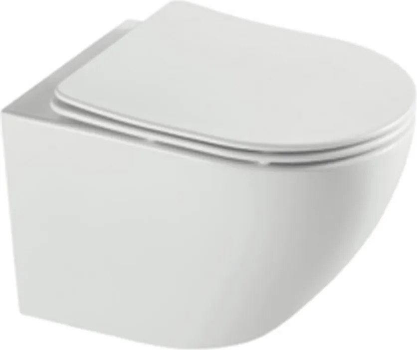 Hydroland Závesná WC misa so SoftClose sedadlom Karat, biela