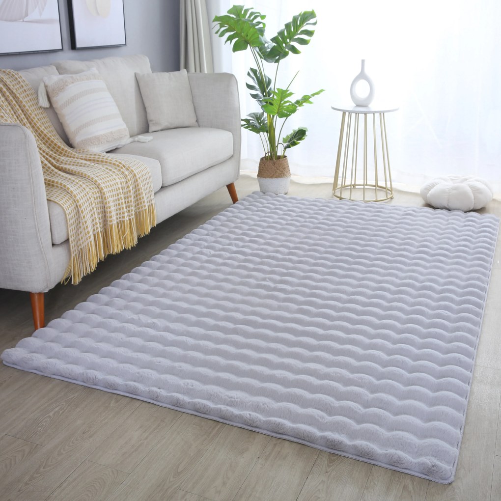 Ayyildiz, Kusový koberec Ambiance 5110 Silver, 80x150, šedá, obývacia izba