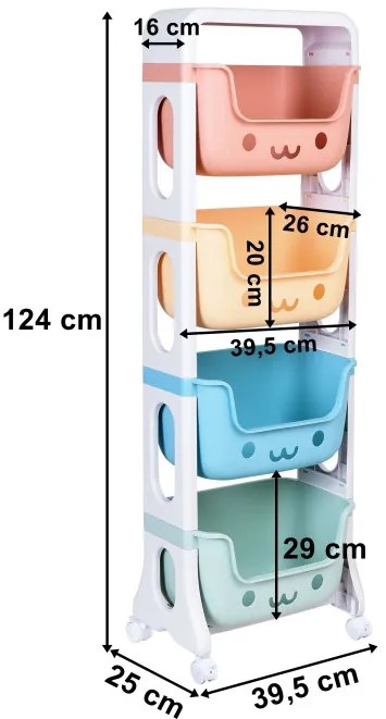 Detská polica BOBBY