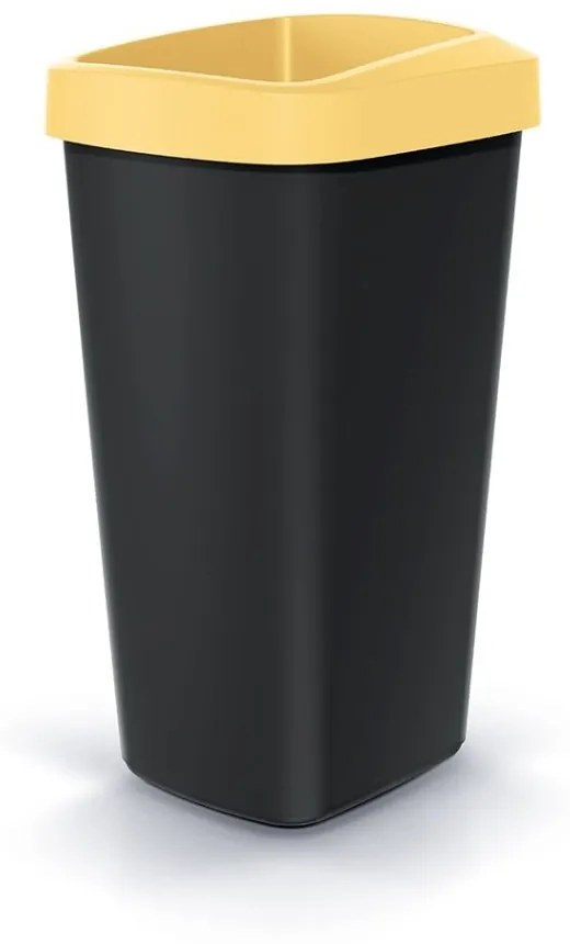 Set košov na triedený odpad, hranaté, 3 x 25 l, farebná