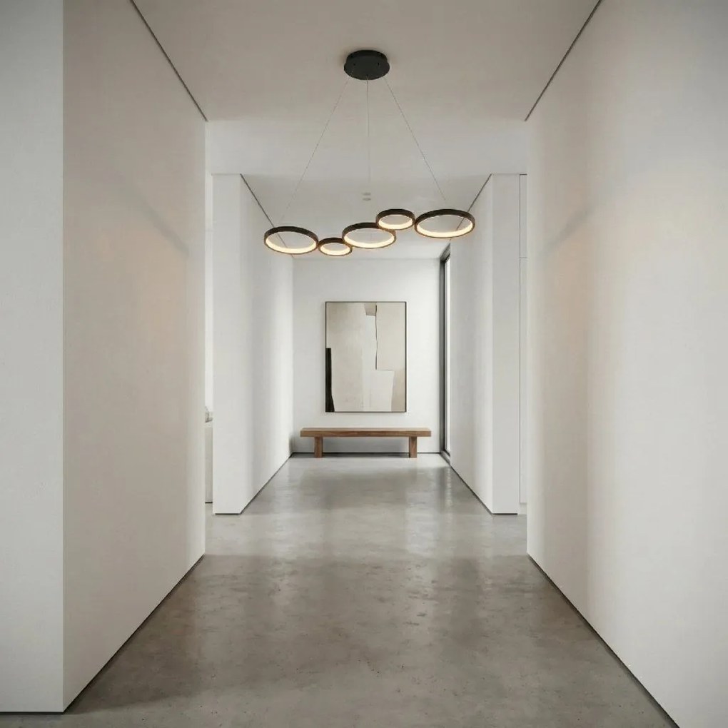 Toolight Toolight, LED stropné svietidlo 85cm, 35W, 4000K, 2000lm, APP1923-CP, čierna, OSW-66065