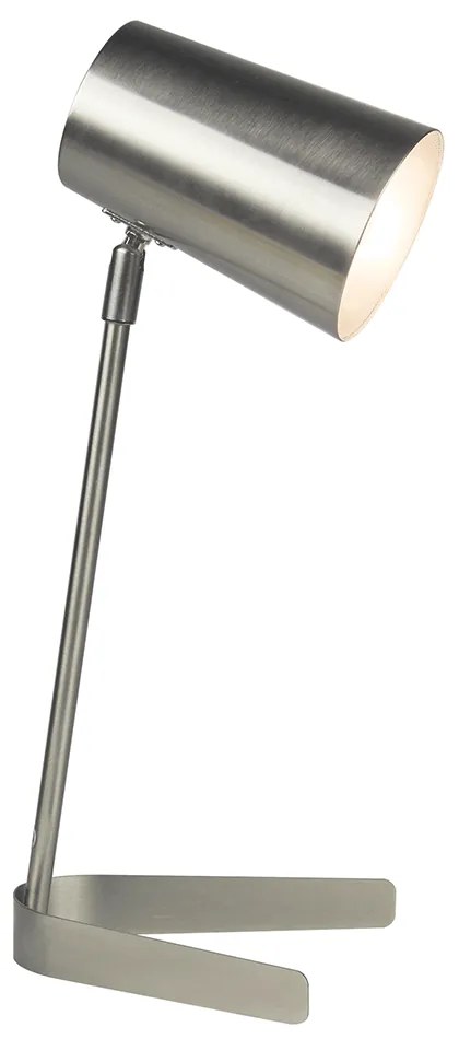 Stolná lampa, kov/matný nikel, FABEL