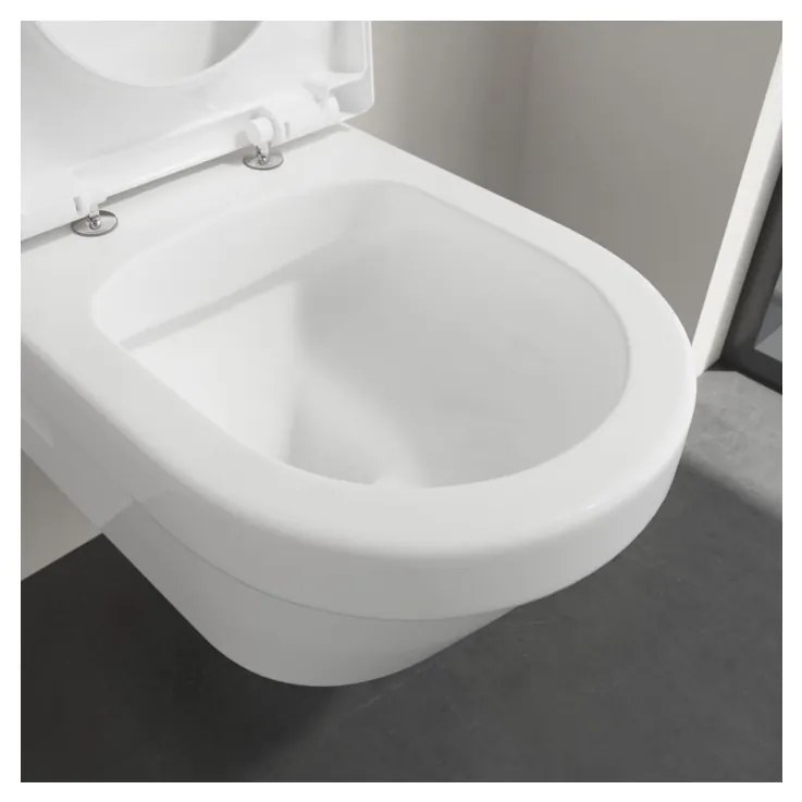 Villeroy & Boch ARCHITECTURA - WC misa bezrámová, 530x370 mm, závesný model, DirectFlush, biela alpin 5684R001