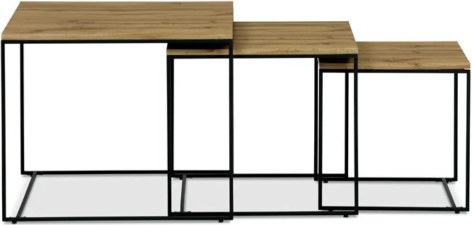 Autronic BONTEC Konferenčný stolík 60x60x51cm, mdf, divoký dub, AF-3008 OAK Farba: Prírodné