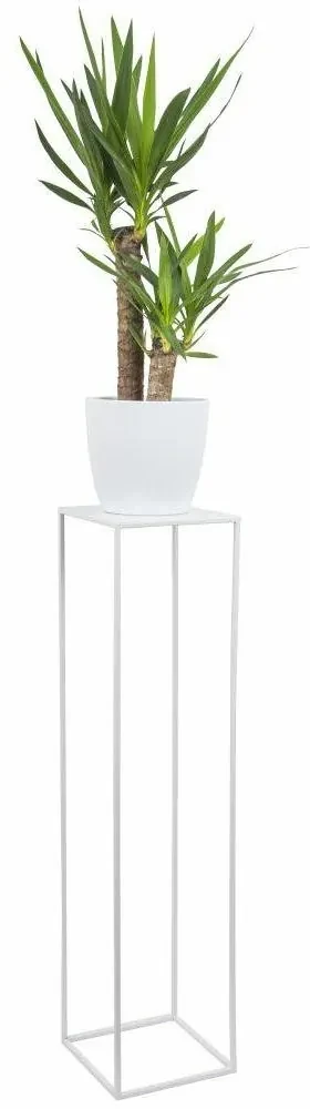 Květinový stojan Basy 100 cm bílý
