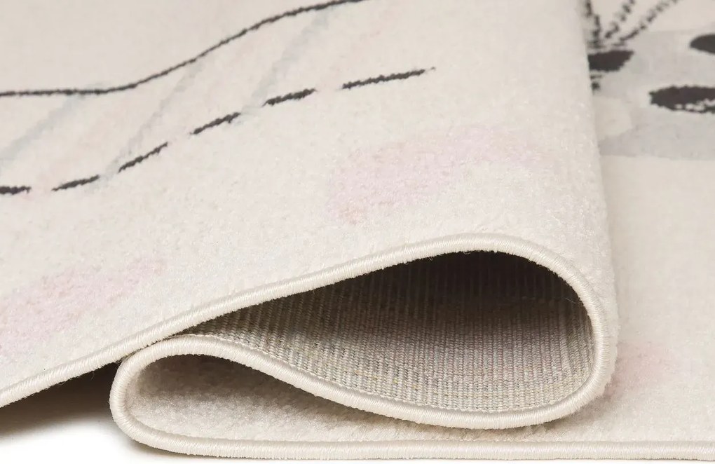 Detský kusový koberec Happy M MYŠKY - ružový