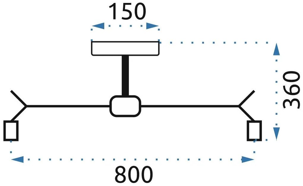 Toolight - Závesné 3-ramenné svietidlo 3xE27 APP693-3C, čierna-hnedá, OSW-05463