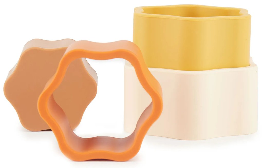 Bieco - Silikónová stohovacia kvetina - Chocolate Bliss