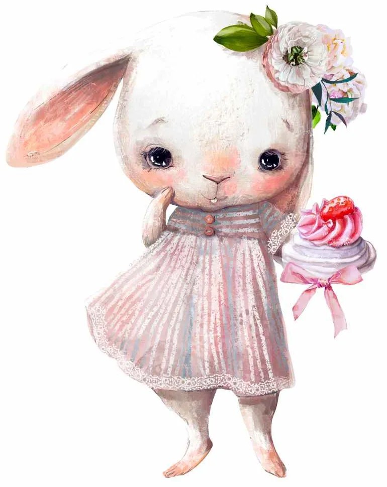 Gario Detská nálepka na stenu Roztomilý zajačik Rozmery: 70 x 54 cm