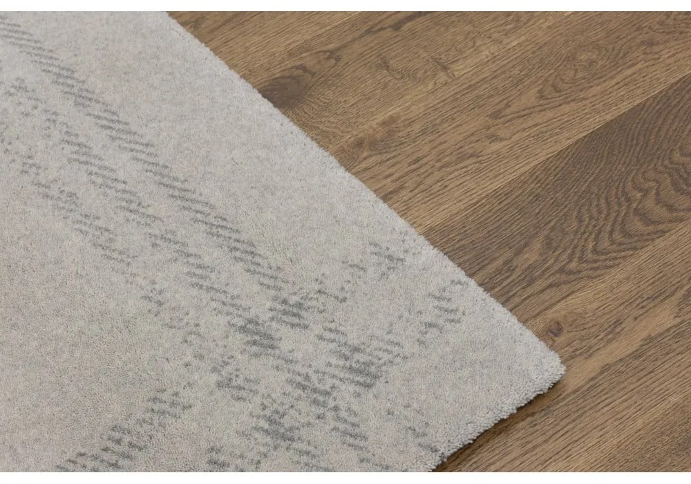 Krémovobiely vlnený koberec 200x300 cm Calisia M Grid Rim – Agnella