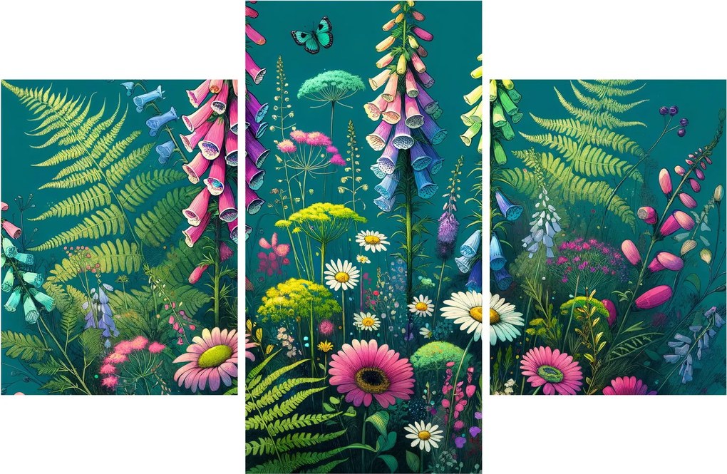 Obraz - Lúčne kvety (90x60 cm)