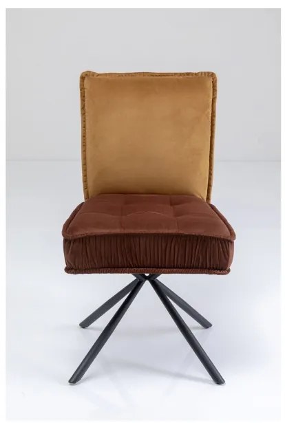 Hnedá čalúnená jedálenská stolička Chelsea KARE DESIGN