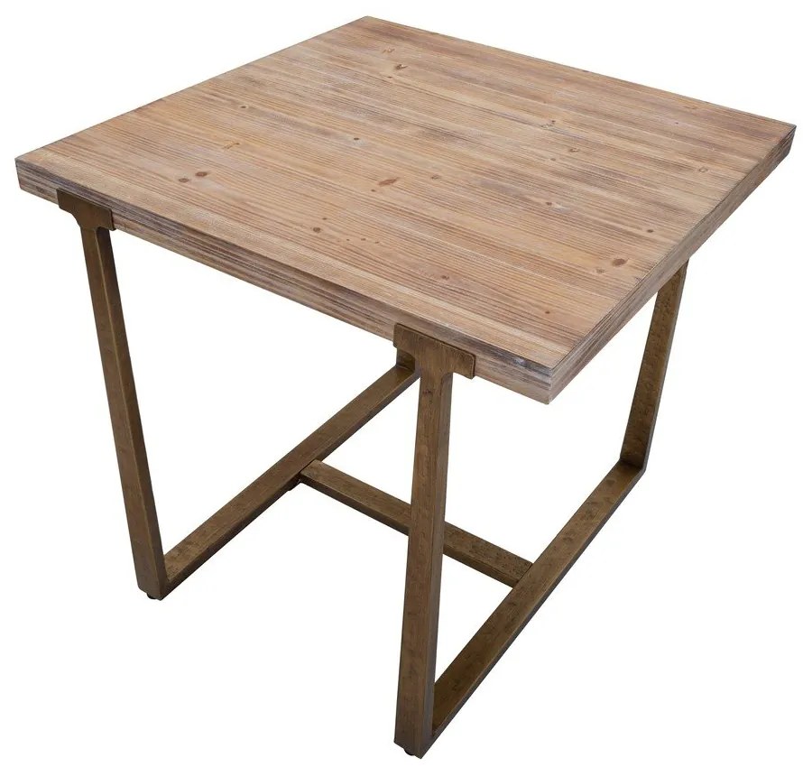 Jedálenský stôl v prírodnej farbe 80x80 cm Ankara – Mauro Ferretti