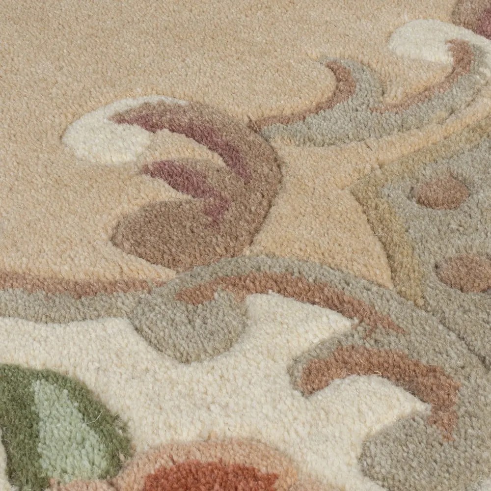 Červený vlnený koberec Flair Rugs Aubusson, ⌀ 120 cm