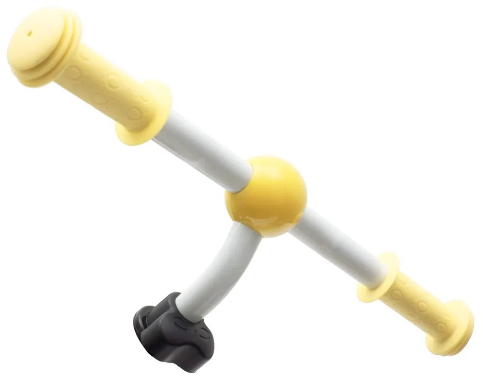 Detské odrážadlo bicykel Baby Mix TWIST sivo-žlté