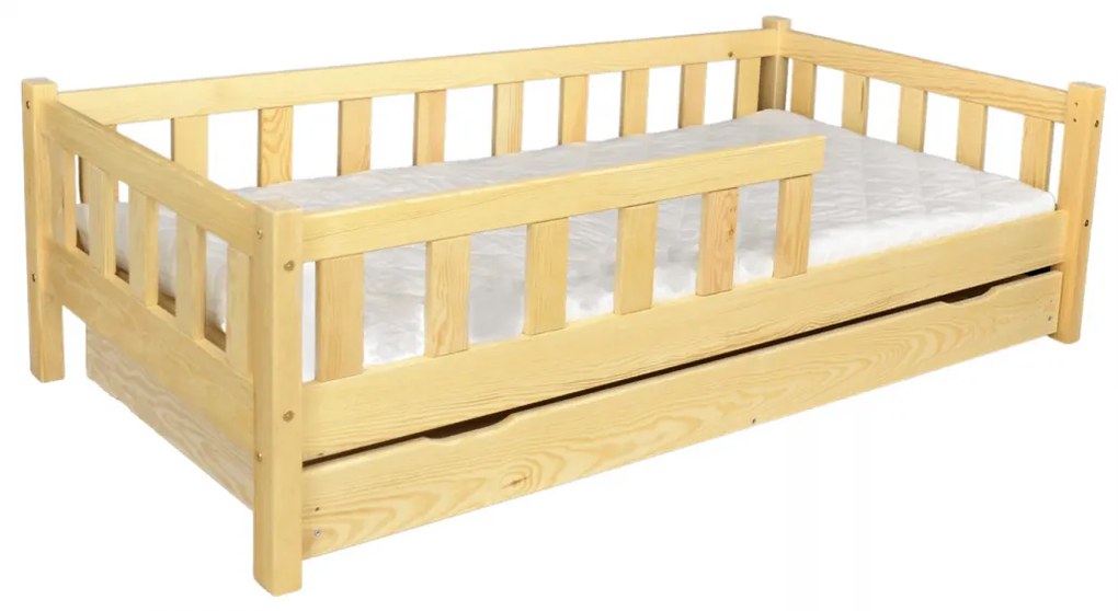 Raj posteli Detská posteľ KLASIK junior 160x80 cm prírodná