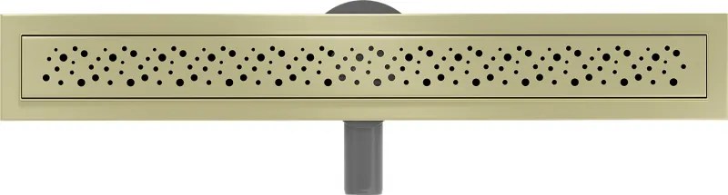 Mexen Flat 360° M12 sprchový žľab 60 cm, zlatá matná, 1A21060-40