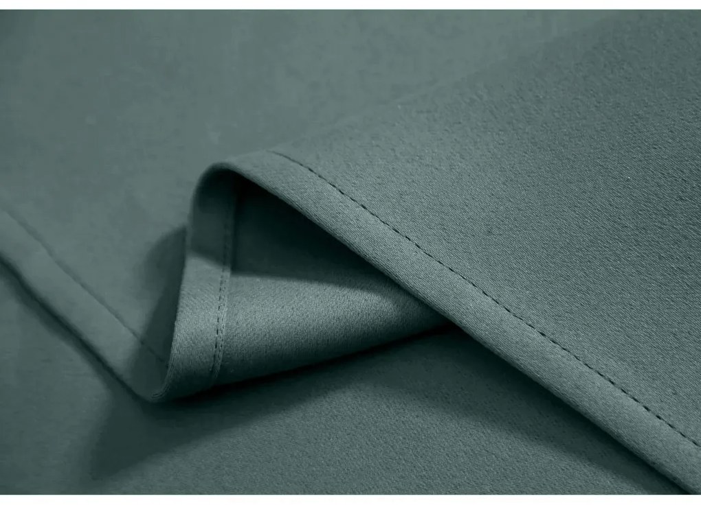 Tyrkysový záves OXFORD 140x250 cm Zavesenie: Kovové krúžky