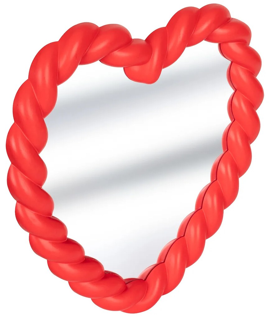 Zrkadlo Heart, červené
