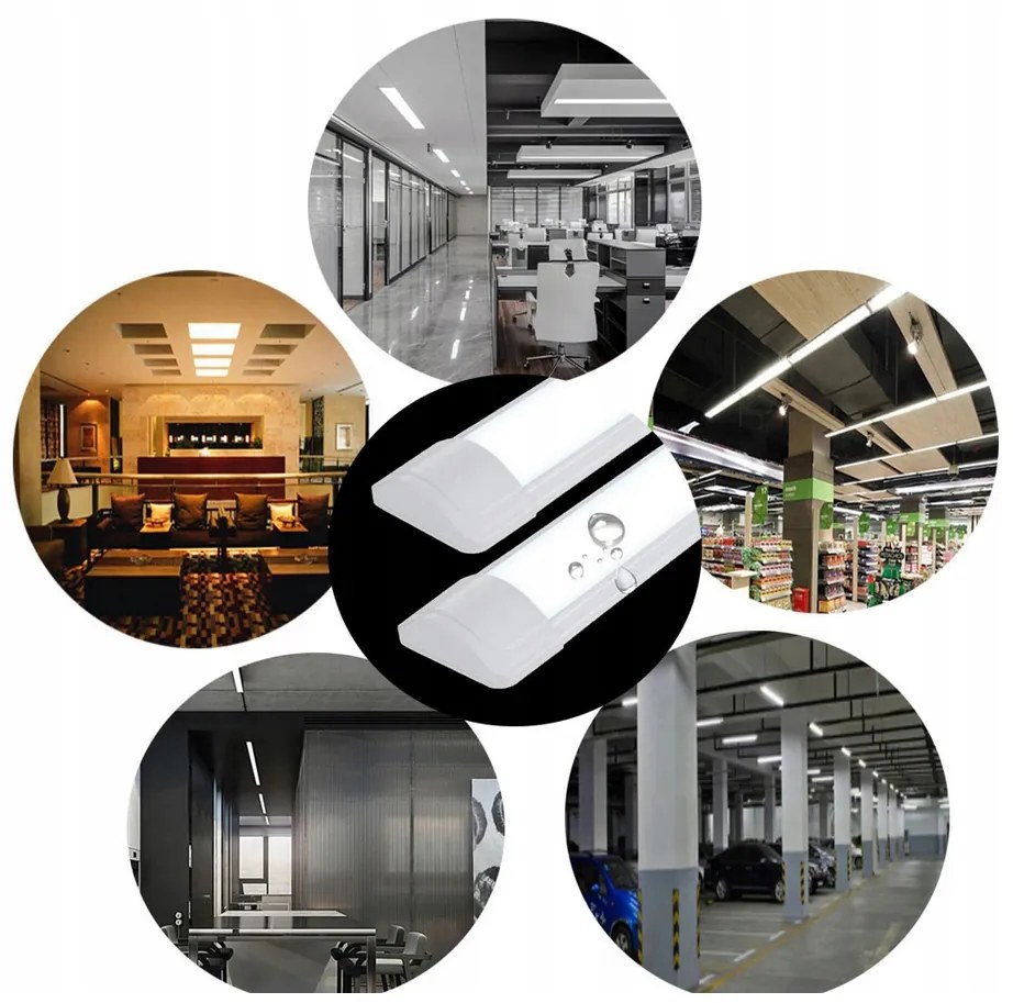 BERGE Prisadená LED lampa 150cm - 50W - 5000lm - IP20 - 4500K