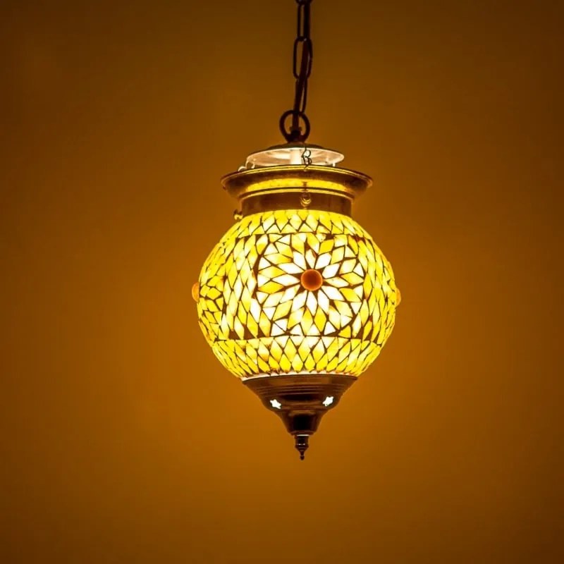 Maroko orient závesná lampa Globe kolekcia SUNFLOWER Ø15