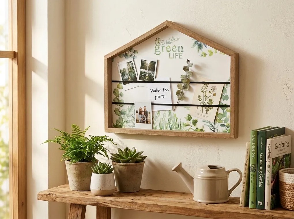 Nástenná doska na fotografie GREEN LIFE, prírodná