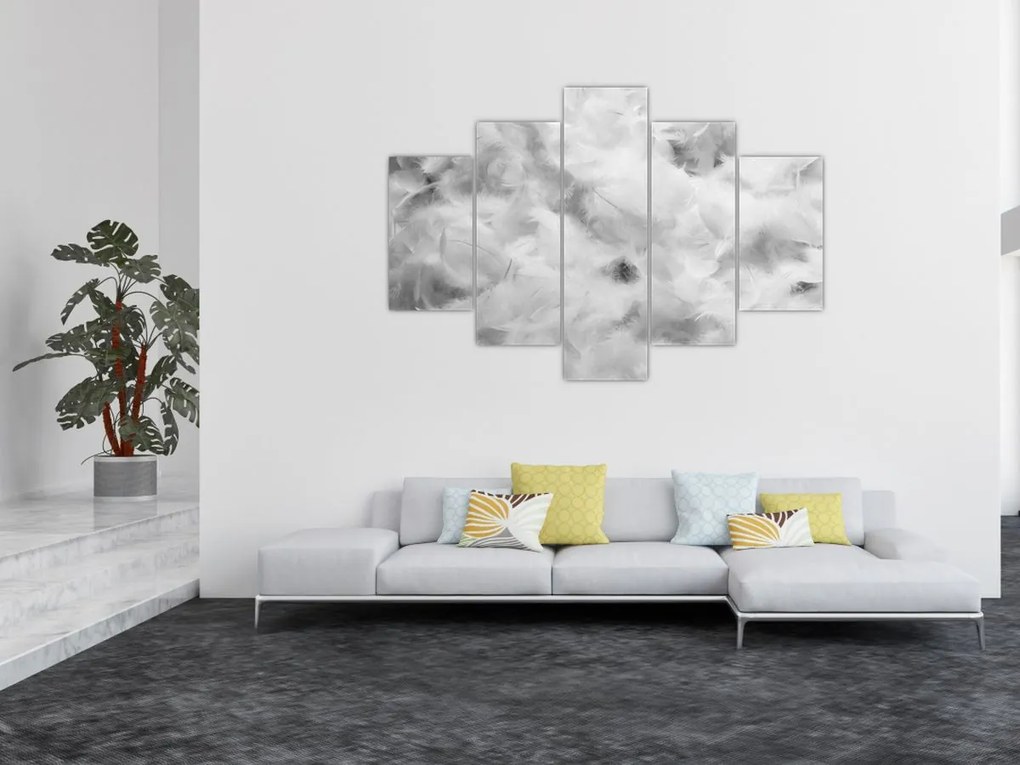Obraz - Oblaky perie (150x105 cm)