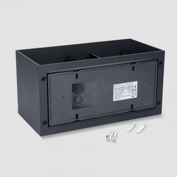 Brilagi - LED vonkajšie nástenné svietidlo DOUBLE CUBE LED/12W/230V antracit IP65